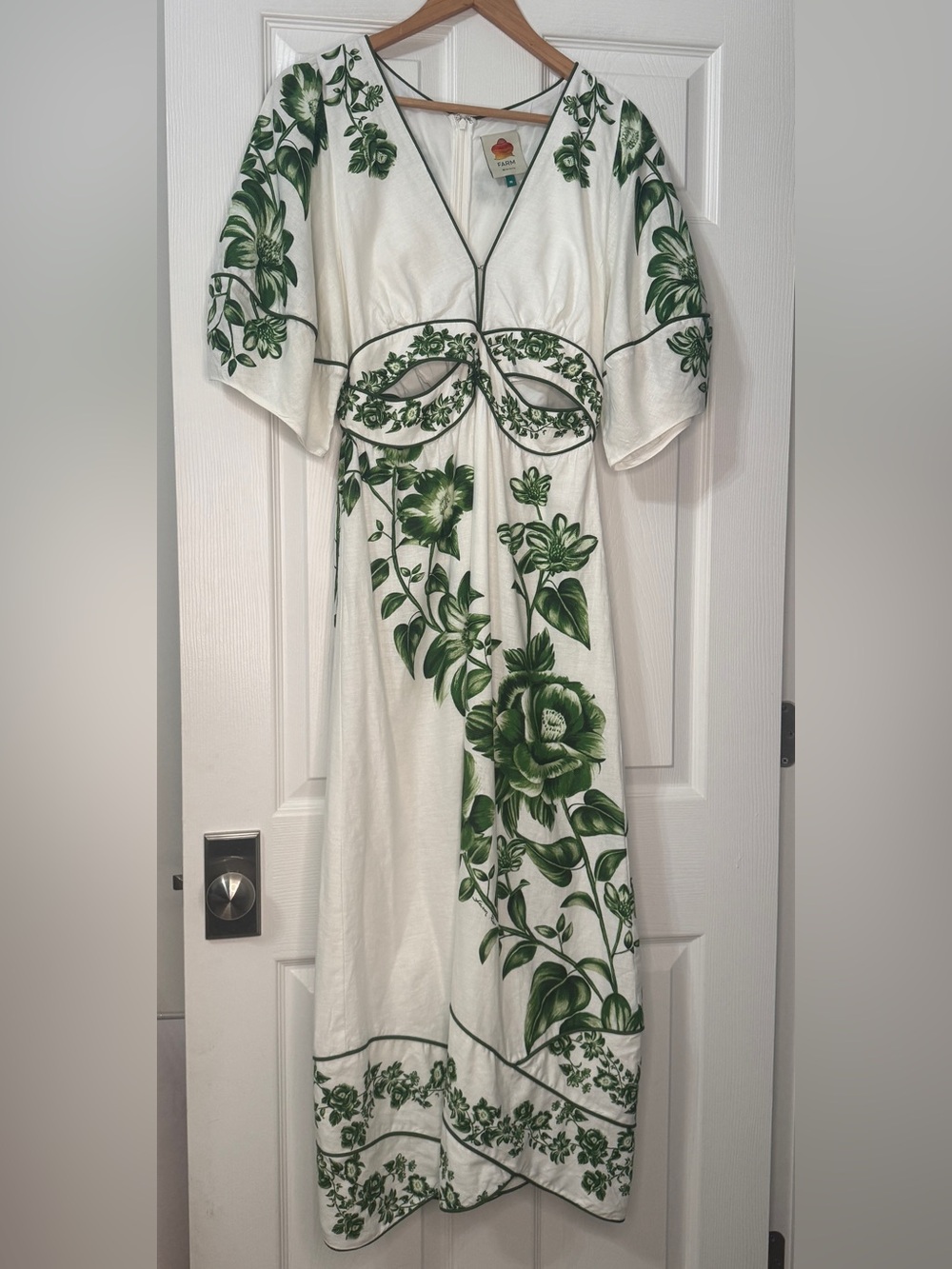 Farm Rio Floral Cascade Midi Dress - Picture 4 of 15